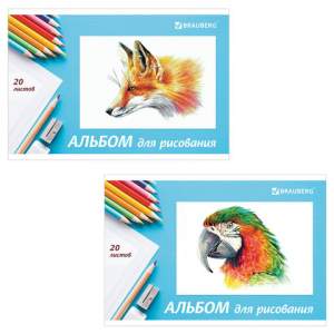 Альбом для рисования 20л. BRAUBERG арт.104...